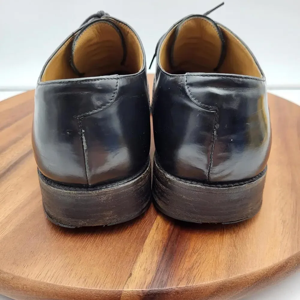 To Boot New York Adam Derrick Oxford Dress Shoes Mens Sz 9.5 Black Leather Italy